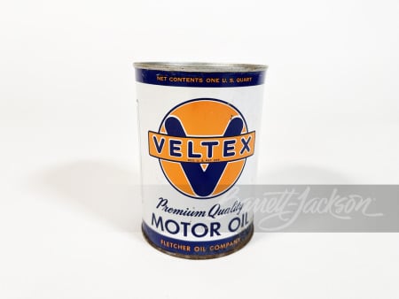 CIRCA 1930S-40S VELTEX MOTOR OIL METAL CAN