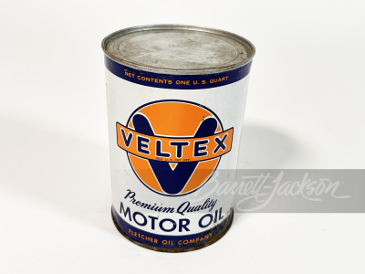 CIRCA 1930S-40S VELTEX MOTOR OIL METAL CAN - 2