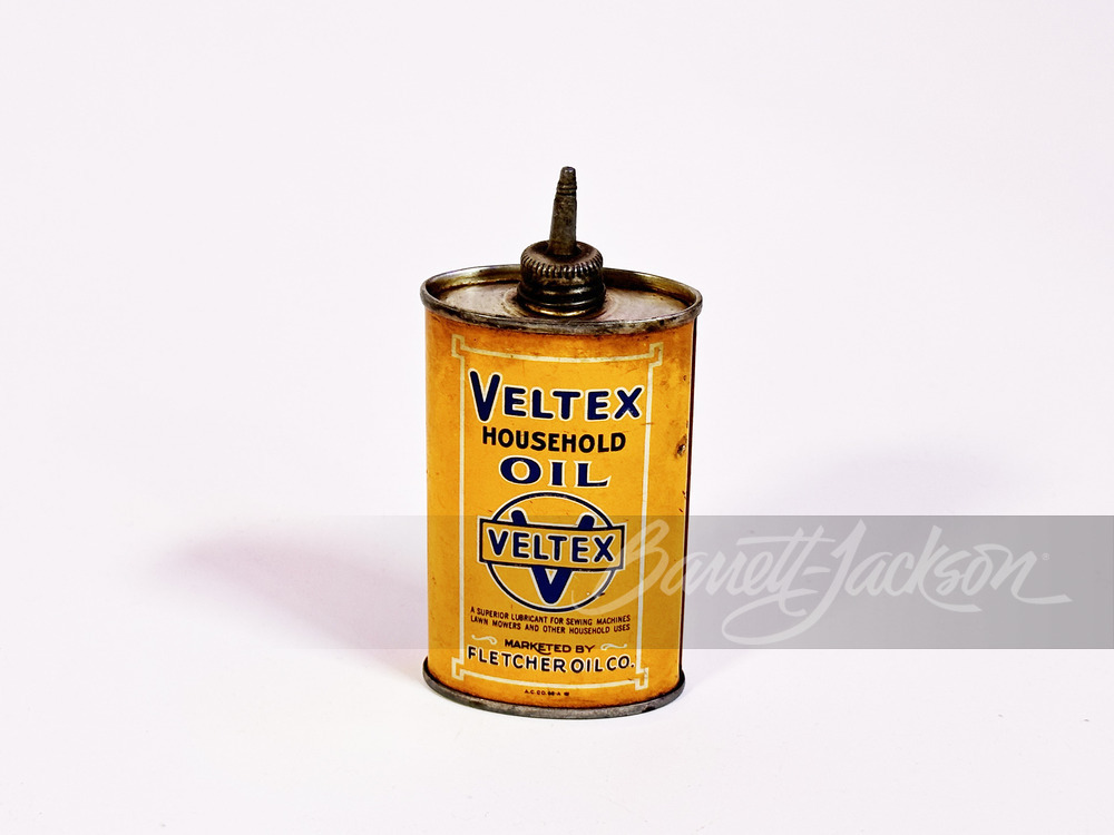 1920S-30S VELTEX HOUSEHOLD OIL TIN