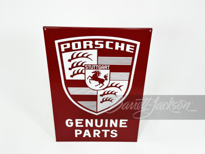 PORSCHE GENUINE PARTS PORCELAIN SIGN