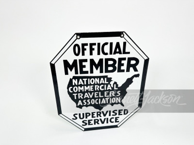 1930S COMMERCIAL TRAVELERS ASSOCIATION SERVICE PORCELAIN SIGN - 2