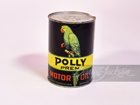 1930S POLLY PENN MOTOR OIL METAL CAN