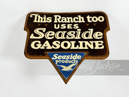 EARLY 1960S SEASIDE GASOLINE FIBERGLASS SIGN