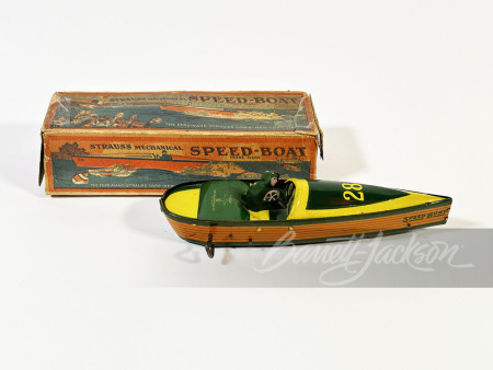 LATE 1920S WIND-UP TIN LITHO SPEEDBOAT