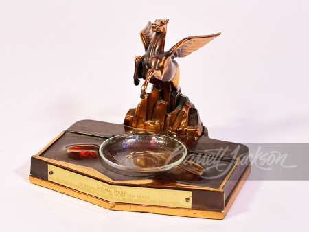 1950S MOBIL OIL DEALER AWARD BRONZE ASHTRAY