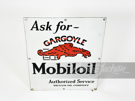 1920S-30S GARGOYLE MOBILOIL PORCELAIN SIGN