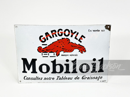 1929 GARGOYLE MOBILOIL PORCELAIN SIGN