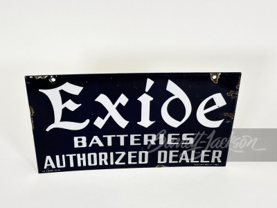 1930S EXIDE BATTERIES PORCELAIN SIGN - 2