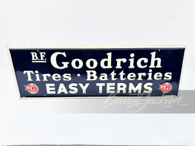 1941 BFGOODRICH TIRES-BATTERIES EMBOSSED TIN SIGN