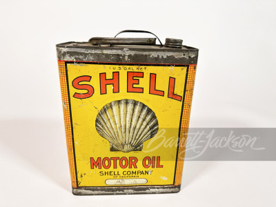 1920S SHELL ROXANNA MOTOR OIL 1-GALLON TIN