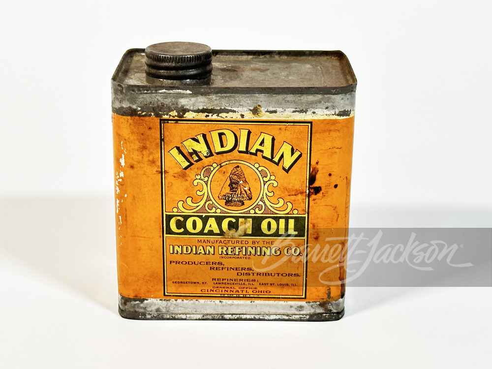 EARLY INDIAN REFINING COMPANY OIL TIN