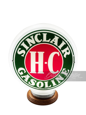 LATE 1930S-40S H-C SINCLAIR GASOLINE GAS PUMP GLOBE