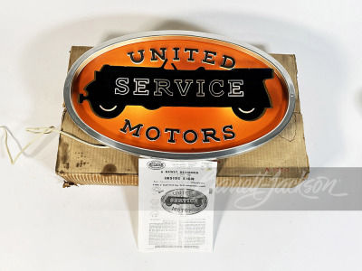 1947 UNITED MOTORS SERVICE LIGHT-UP SIGN