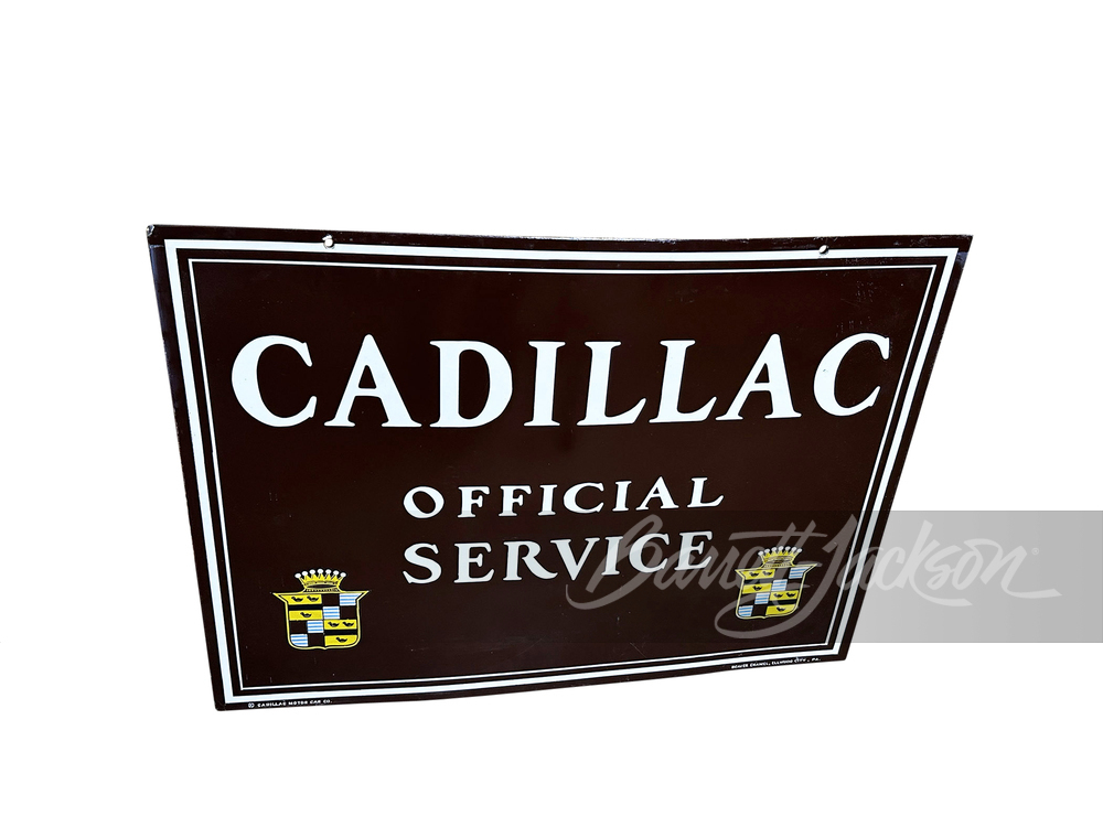 1930S CADILLAC OFFICIAL SERVICE PORCELAIN SIGN