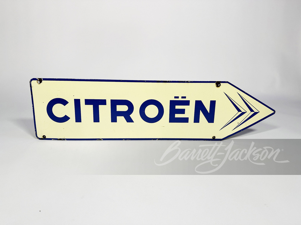 1950S CITROEN AUTOMOBILES PORCELAIN SIGN