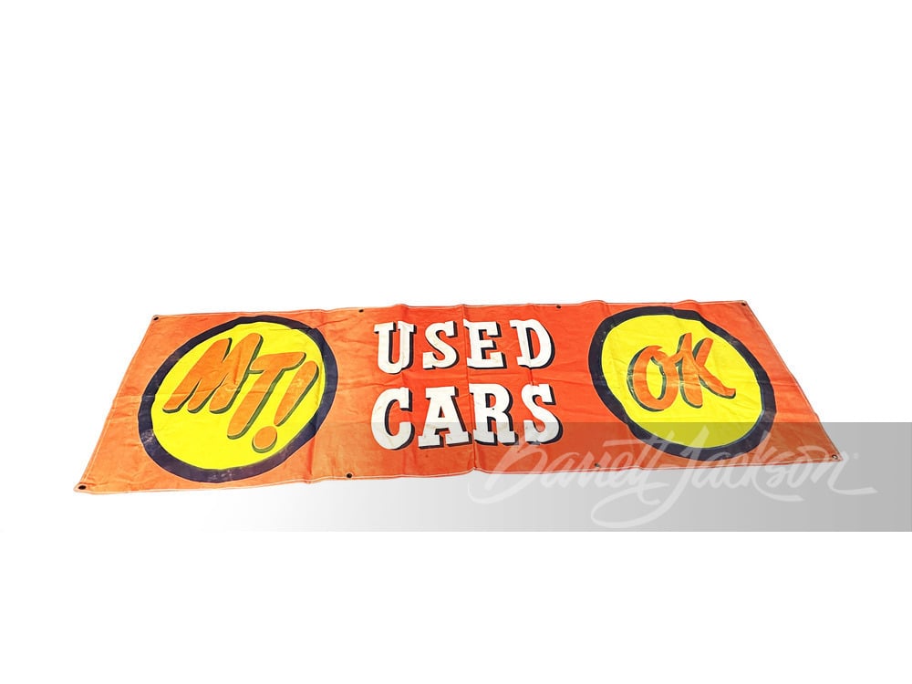 1950S CHEVROLET MT/OK USED CARS CANVAS BANNER