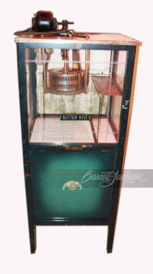 All original 1920's Butterkist movie theater popcorn maker by Holcomb and Hoke.