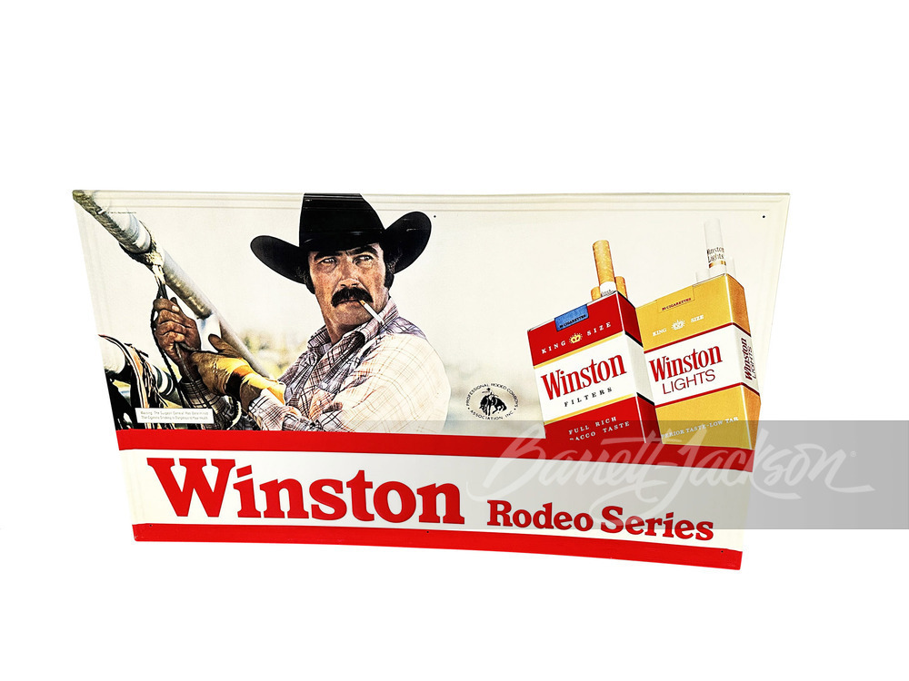 1981 WINSTON RODEO SERIES TIN SIGN