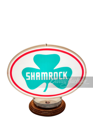 1950S SHAMROCK GASOLINE GAS PUMP GLOBE