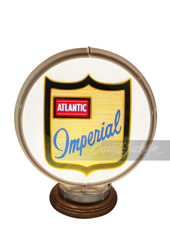 LATE 1950S ATLANTIC IMPERIAL GASOLINE GAS PUMP GLOBE