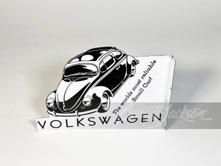 VINTAGE VOLKSWAGEN PORCELAIN FLANGE SIGN