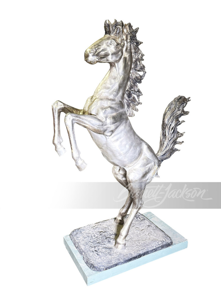 FERRARI PRANCING HORSE CAST-METAL STATUE