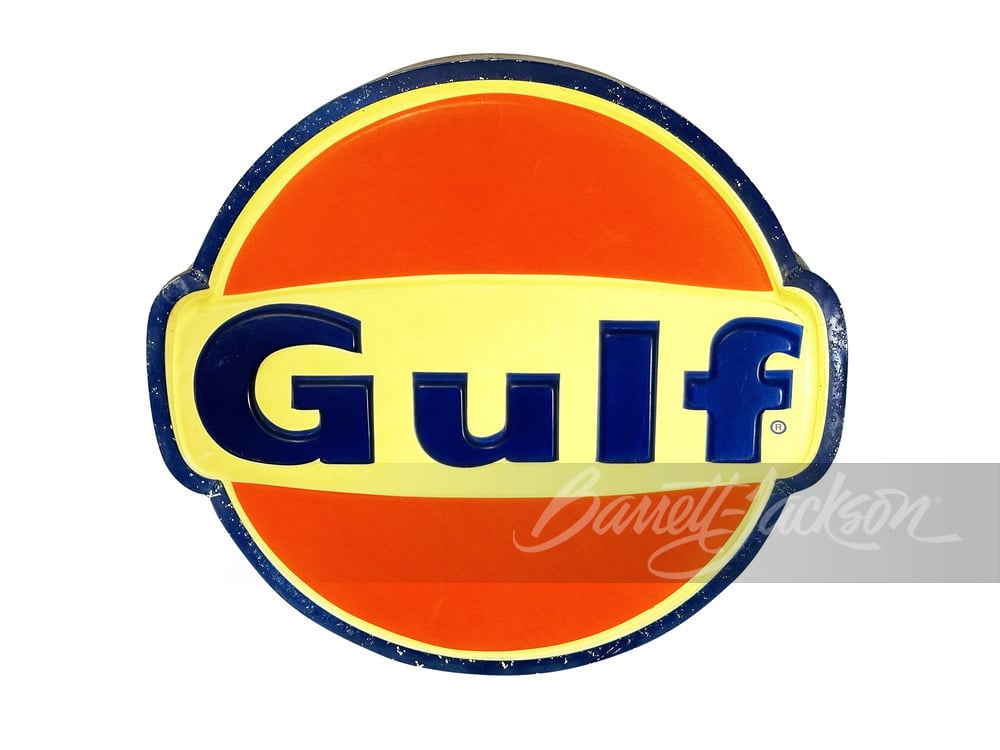 VINTAGE GULF OIL LIGHT-UP SIGN