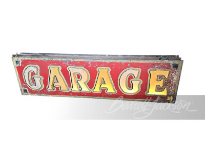 1920S "GARAGE" TIN PAINTED SIGN - 2