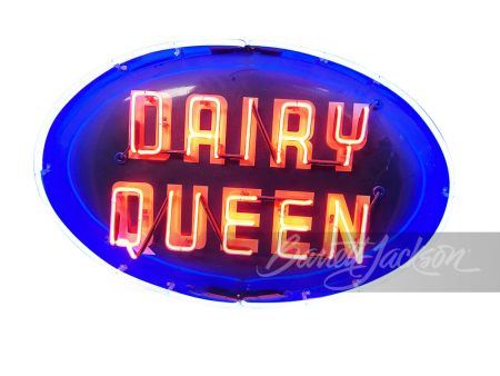 1958 DAIRY QUEEN TIN WITH NEON SIGN