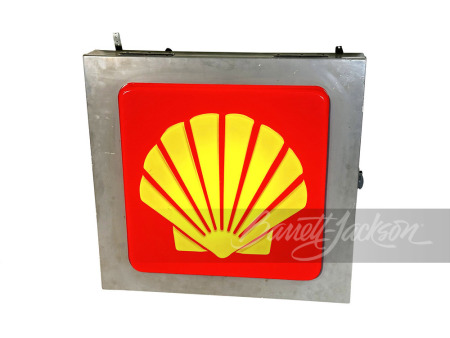 VINTAGE SHELL OIL LIGHT-UP SIGN