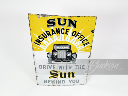 LATE 1920S-EARLY '30S SUN INSURANCE PORCELAIN SIGN