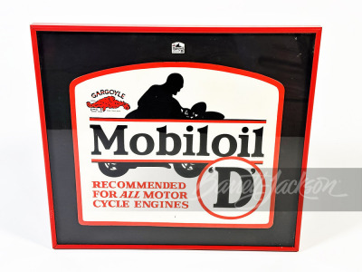 1930S MOBILOIL D TIN SIGN