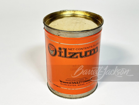 CIRCA 1930S OILZUM 5-POUND GREASE TIN