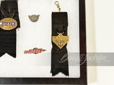 SHADOWBOX OF 1920S AUTOMOBILE PRESENTATION FOBS AND PINS - 2