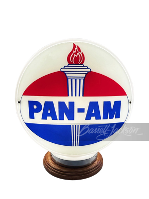 CIRCA 1940S-50S STANDARD OIL PAN-AM GASOLINE GAS PUMP GLOBE