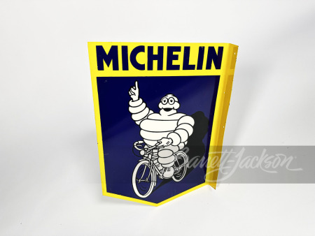 1930S-40S MICHELIN BICYCLE TIRES TIN FLANGE SIGN