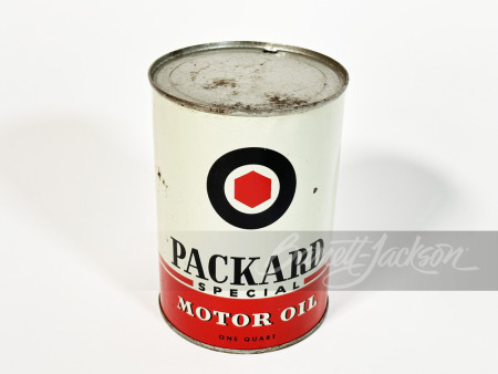 1940S PACKARD SPECIAL MOTOR OIL METAL QUART CAN