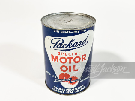 1950S PACKARD SPECIAL MOTOR OIL METAL QUART CAN