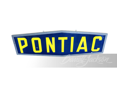 1950S PONTIAC AUTOMOBILES PORCELAIN SIGN