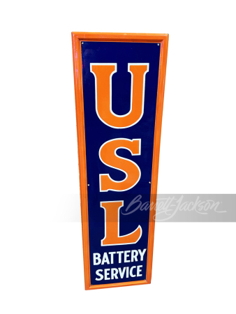 EARLY 1930S USL BATTERIES PORCELAIN SIGN