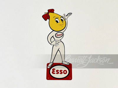 1960 ESSO "HAPPY THE DROPLET GIRL" TIN SIGN