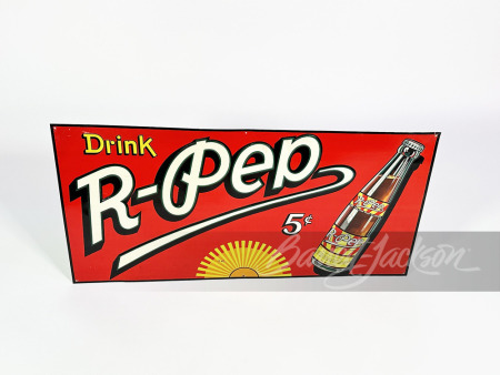 1930S R-PEP SODA EMBOSSED TIN SIGN