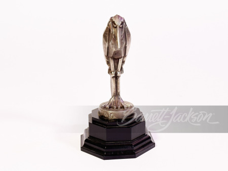 1920S ART DECO STANDING STORK HOOD MASCOT