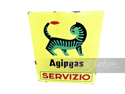 1950S-60S ITALIAN AGIPGAS SERVIZIO PORCELAIN SIGN