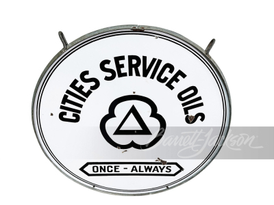 1930S CITIES SERVICE OILS PORCELAIN SIGN