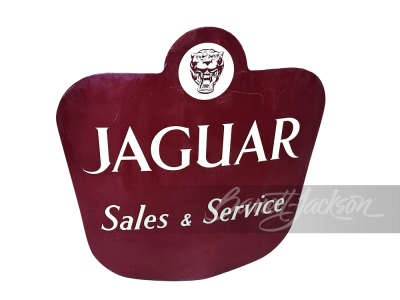 CIRCA 1950S JAGUAR SALES & SERVICE PORCELAIN SIGN