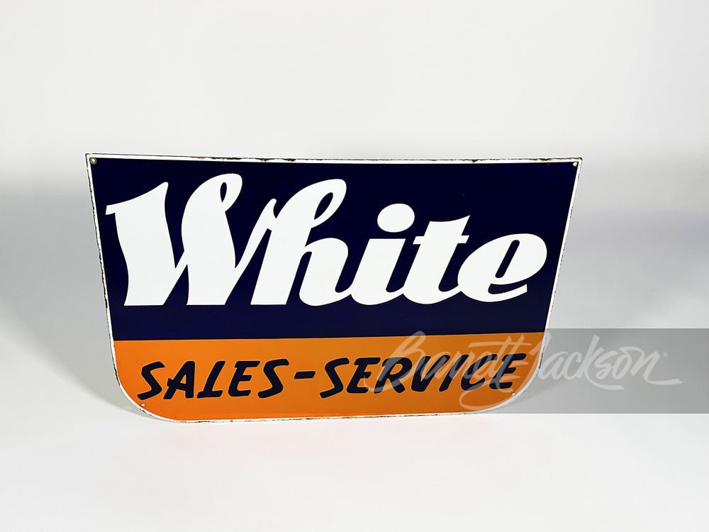 1950S WHITE TRUCKS SALES-SERVICE PORCELAIN SIGN