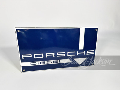 LATE 1950S-EARLY '60S PORSCHE DIESEL PORCELAIN SIGN