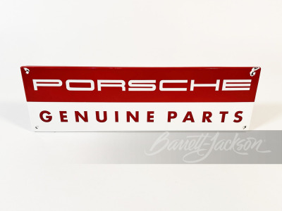 PORSCHE GENUINE PARTS PORCELAIN SIGN