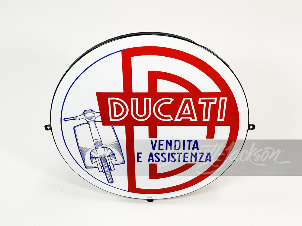 1950S-60S DUCATI SCOOTERS PORCELAIN SIGN